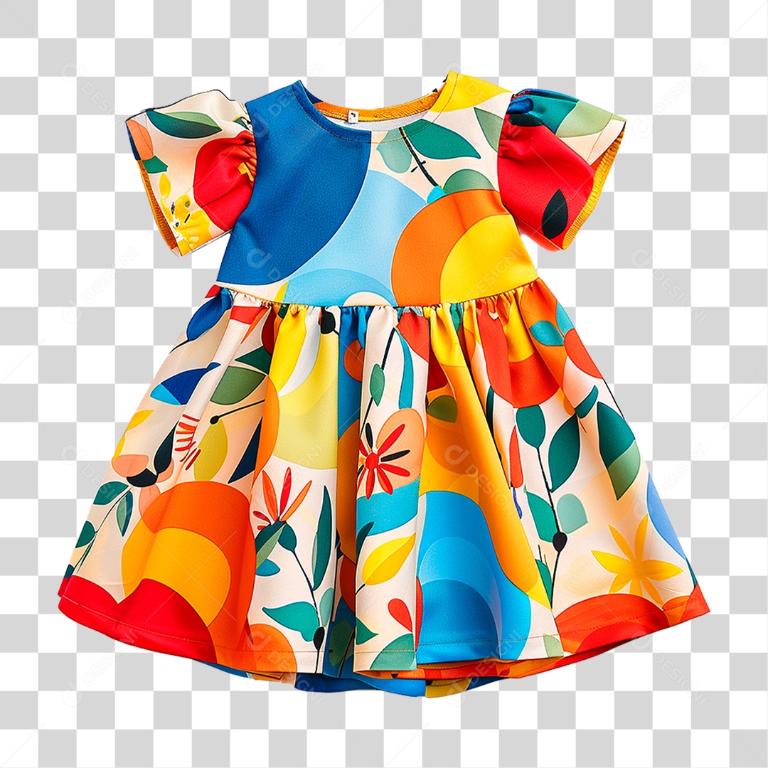 Vestido Infantil PNG Transparente