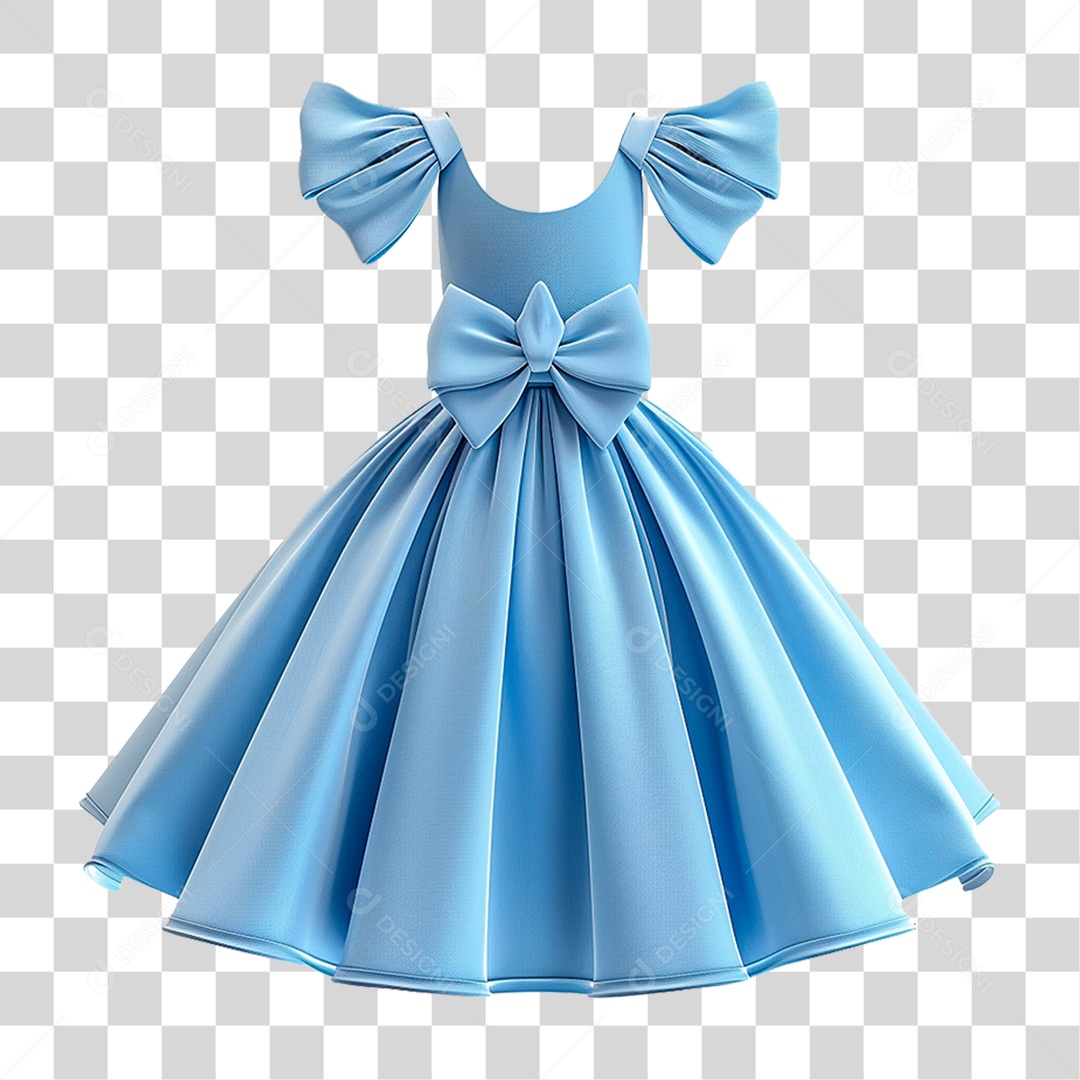 Vestido Infantil PNG Transparente