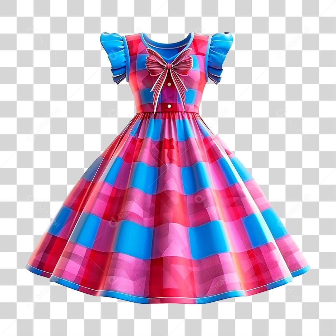 Vestido Infantil PNG Transparente