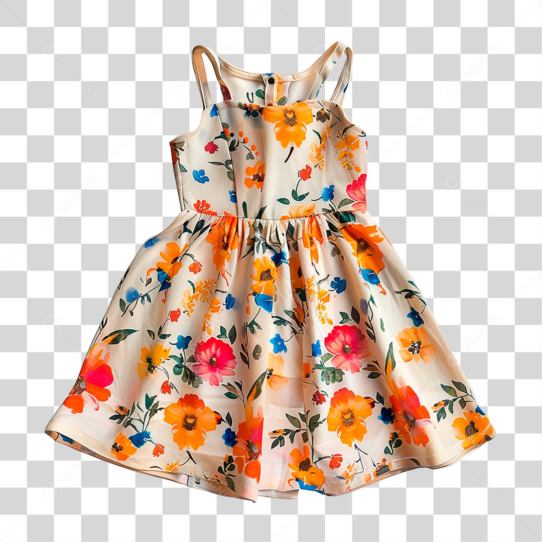 Vestido Infantil PNG Transparente