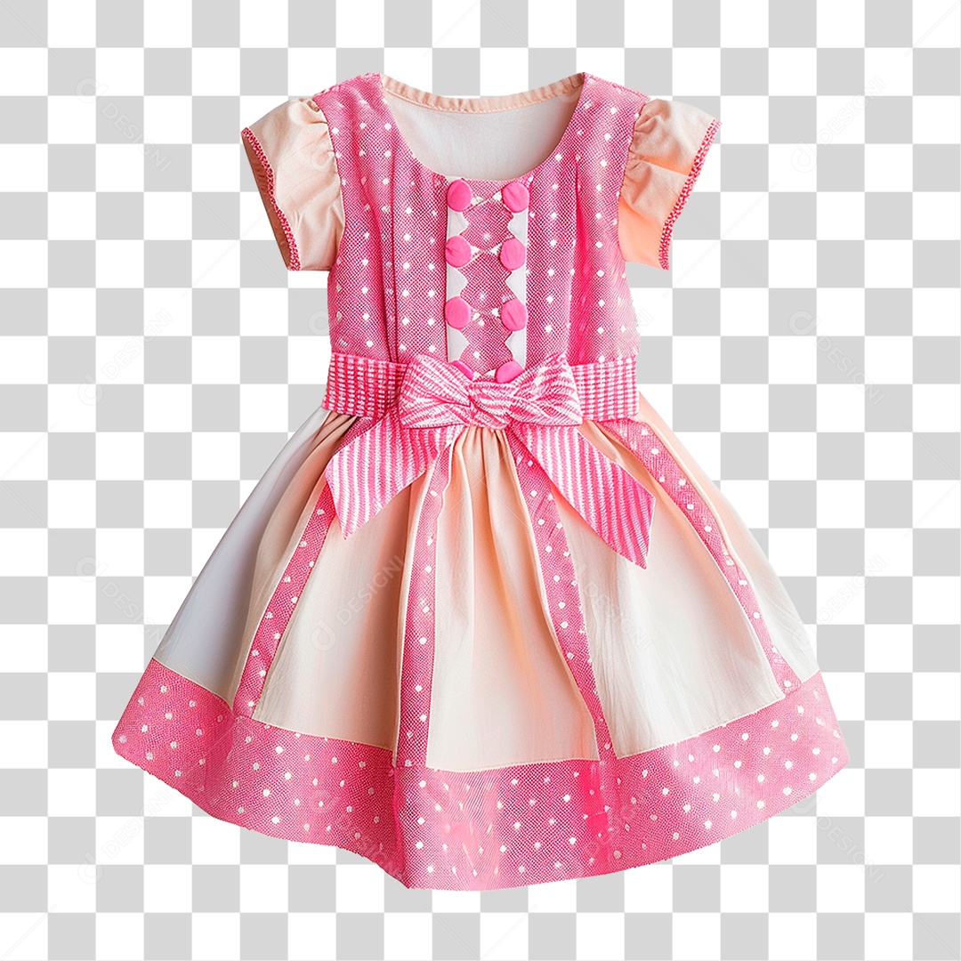 Vestido Infantil PNG Transparente