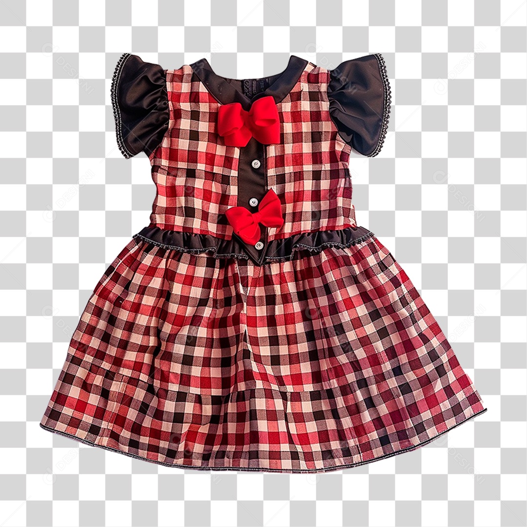 Vestido Infantil PNG Transparente