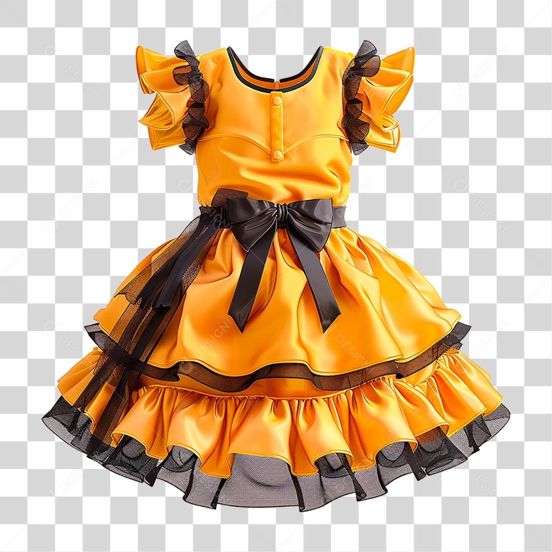 Vestido Infantil PNG Transparente