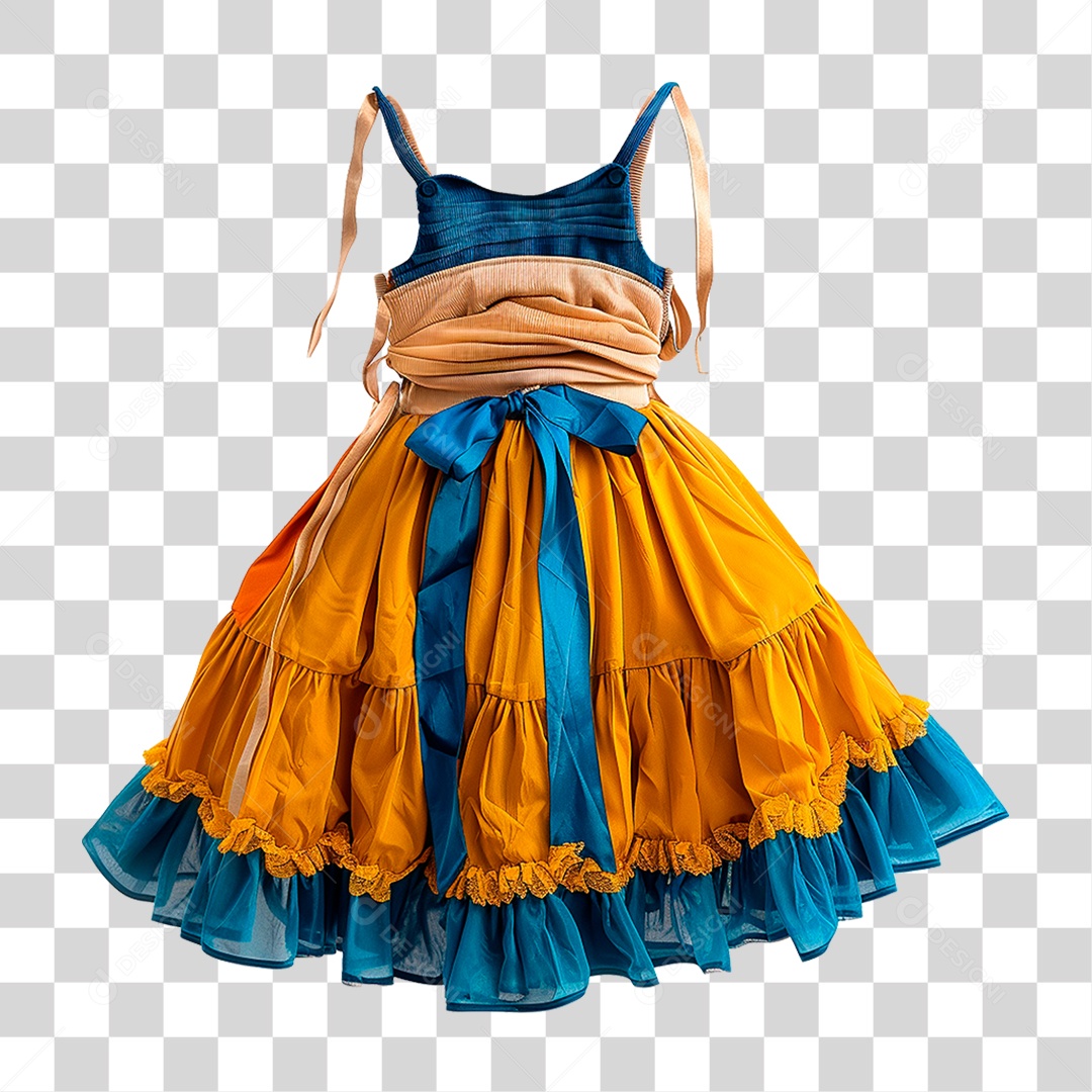Vestido Infantil PNG Transparente