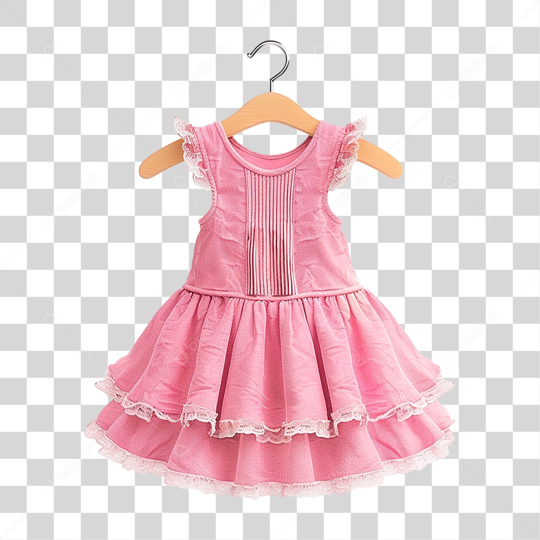 Vestido Infantil PNG Transparente