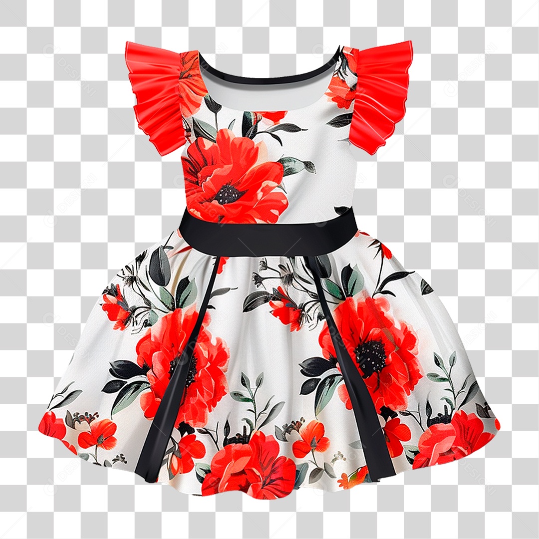 Vestido Infantil PNG Transparente