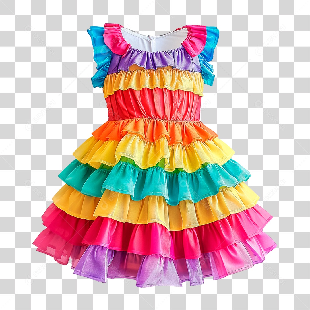Vestido Infantil PNG Transparente