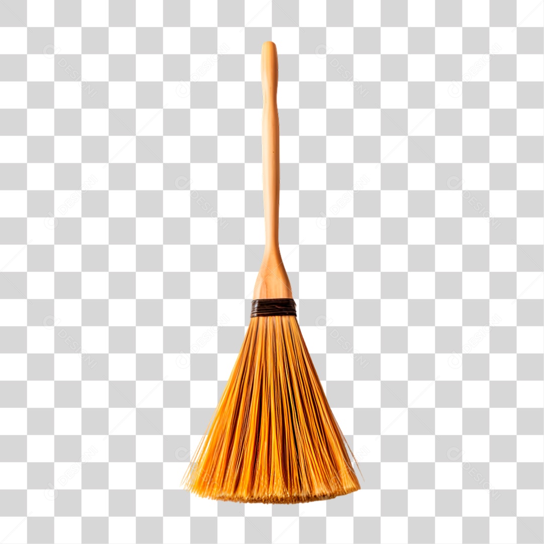 Vassoura de Palha PNG Transparente