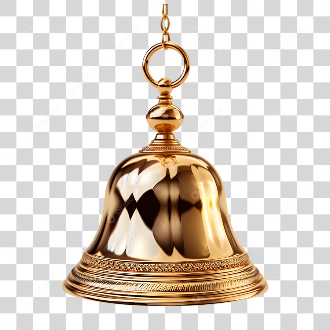 Sino Dourado PNG Transparente