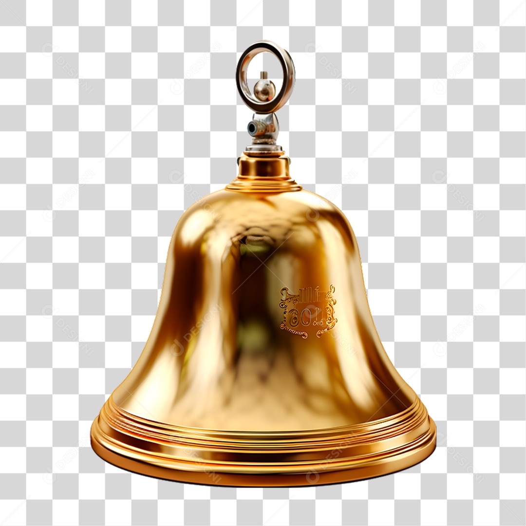 Sino Dourado PNG Transparente