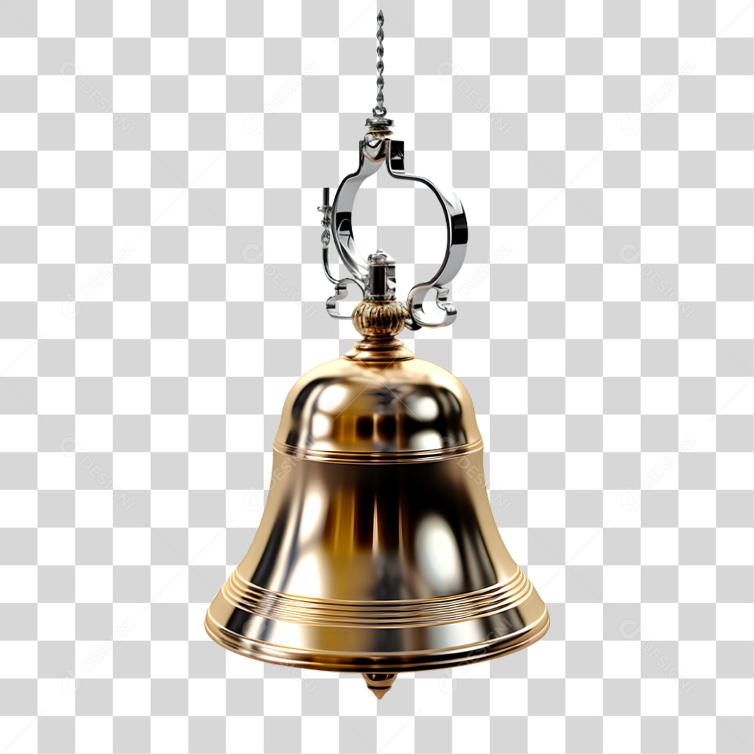 Sino Dourado PNG Transparente