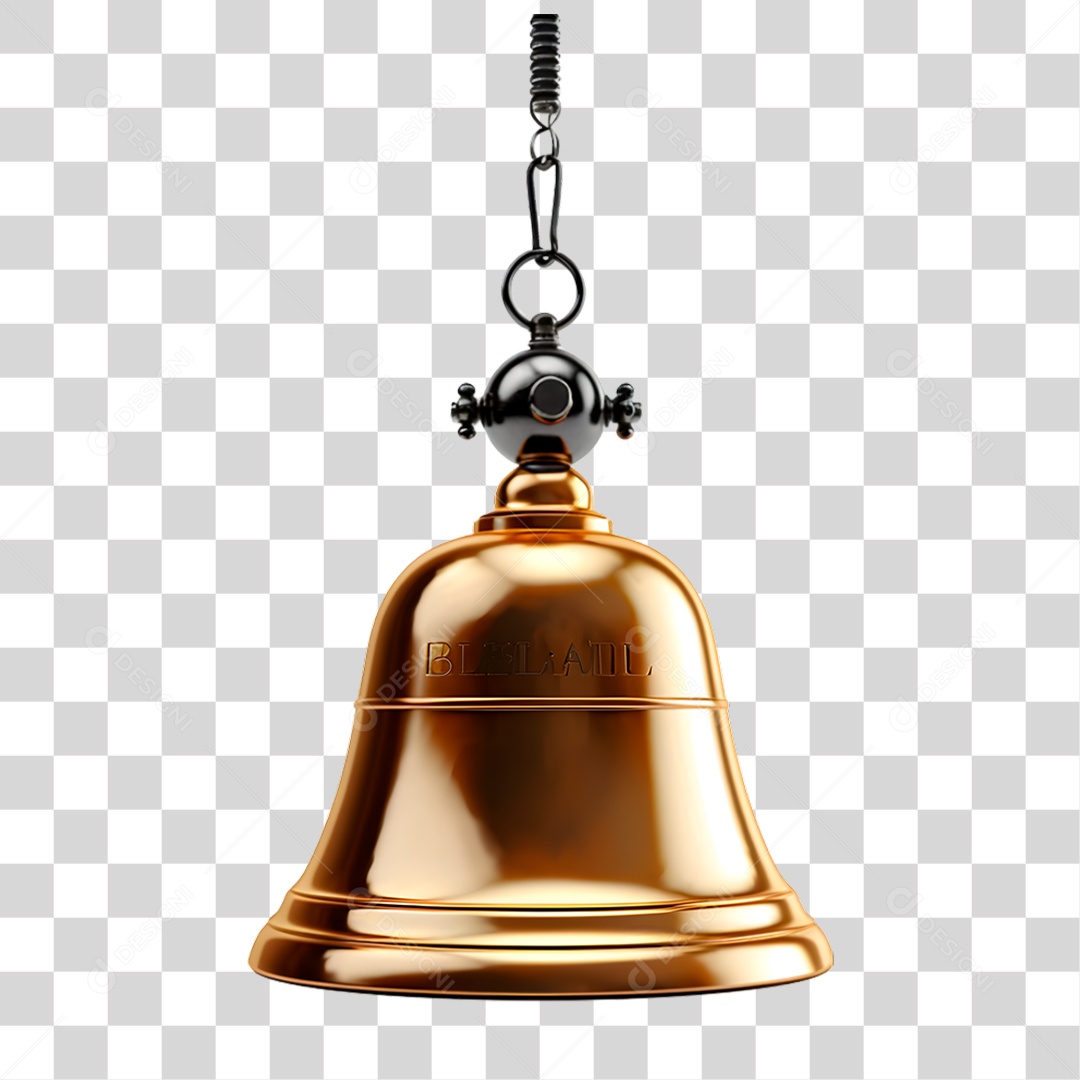 Sino Dourado PNG Transparente