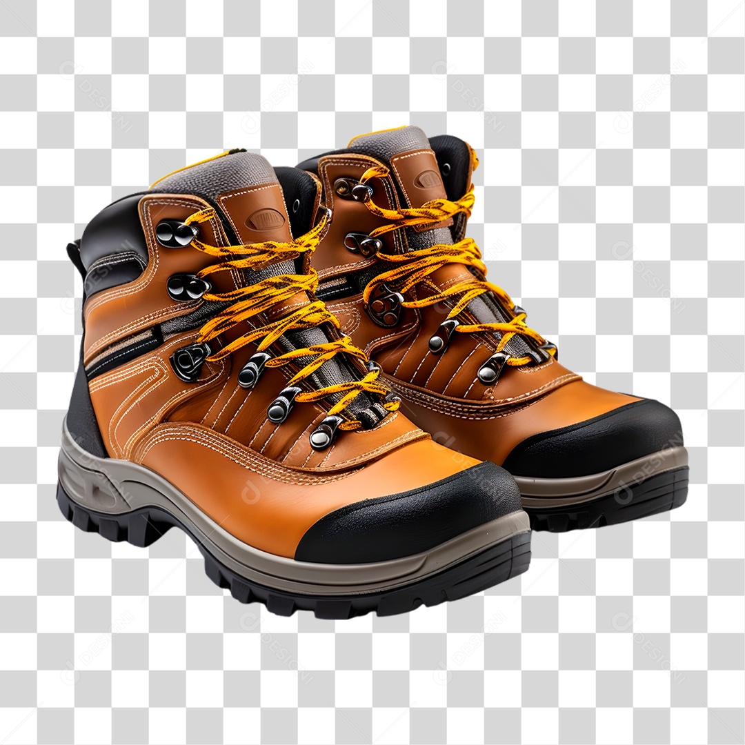 Bota de Couro PNG Transparente