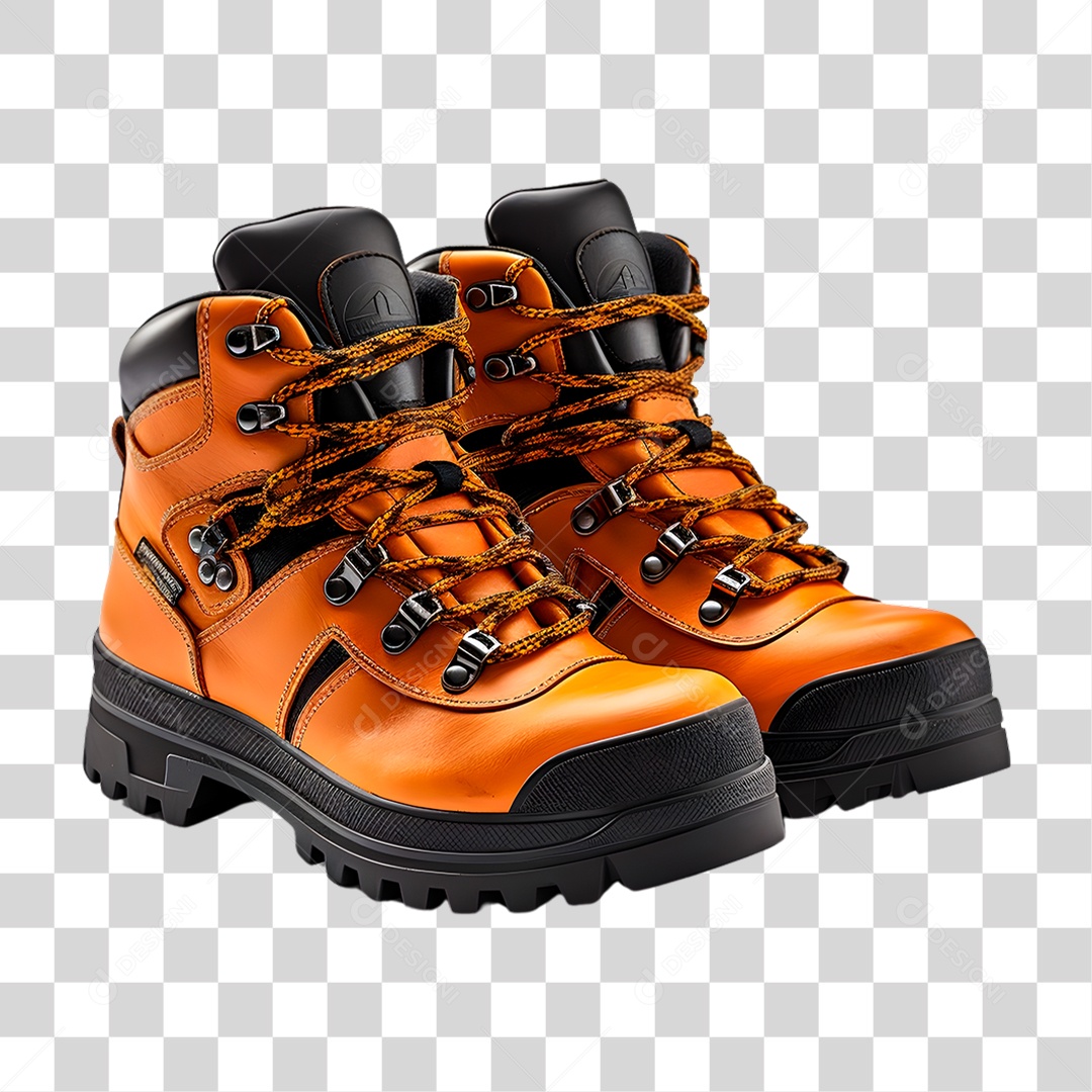 Bota de Couro PNG Transparente