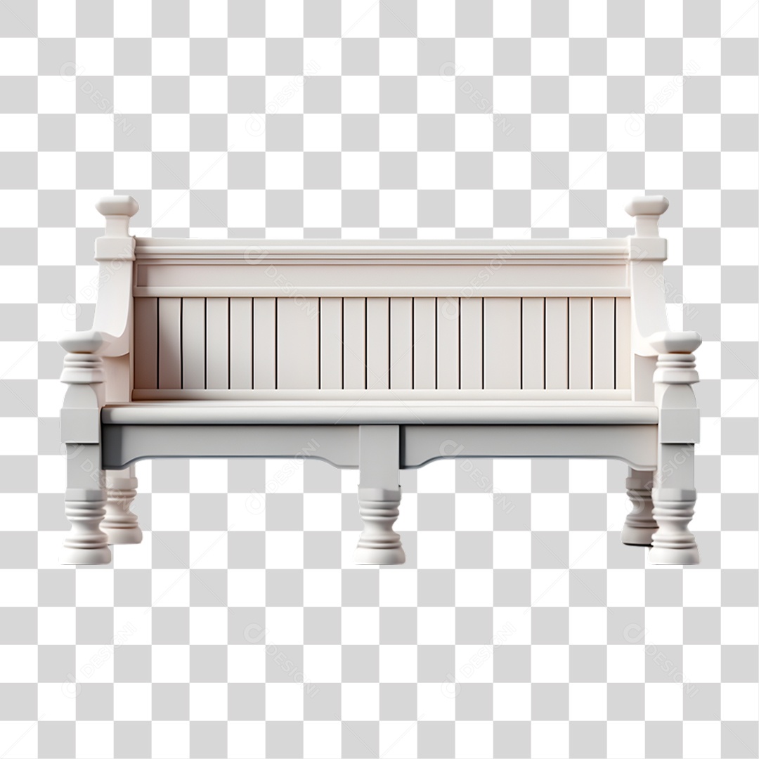 Banco de Madeira PNG Transparente