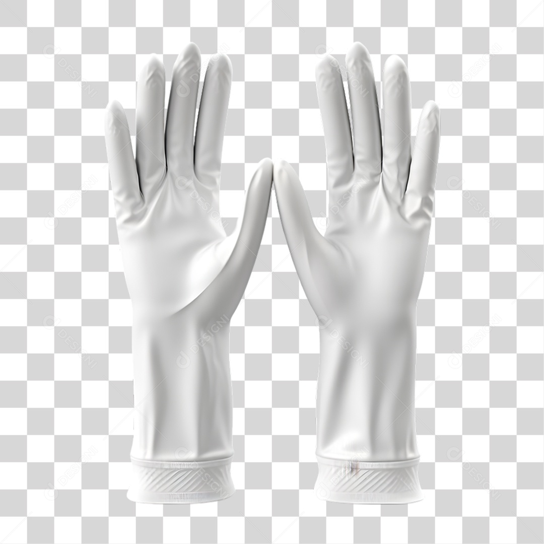 Luva Branca PNG Transparente