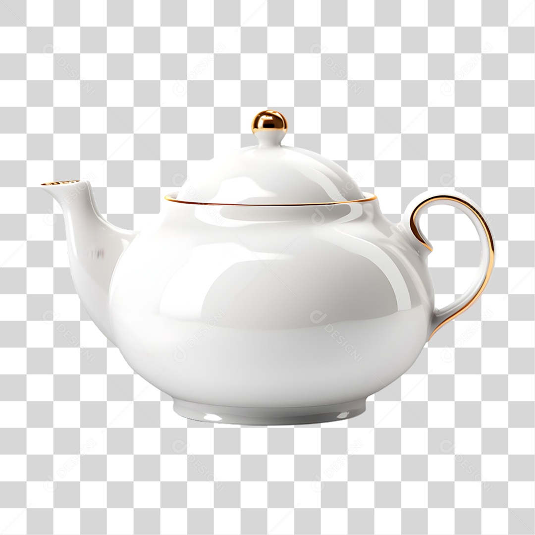 Bule Cerâmica PNG Transparente