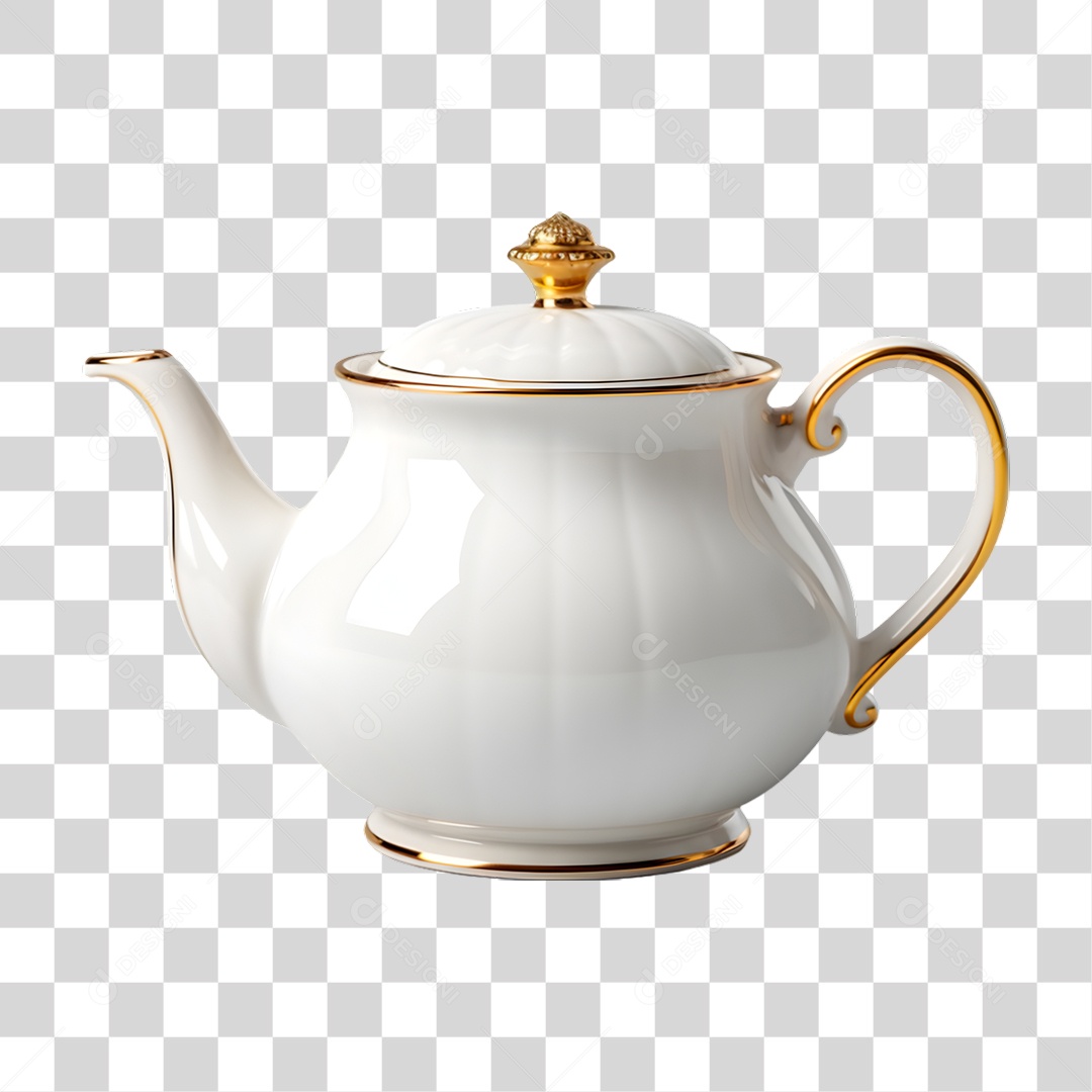 Bule de Cerâmica PNG Transparente