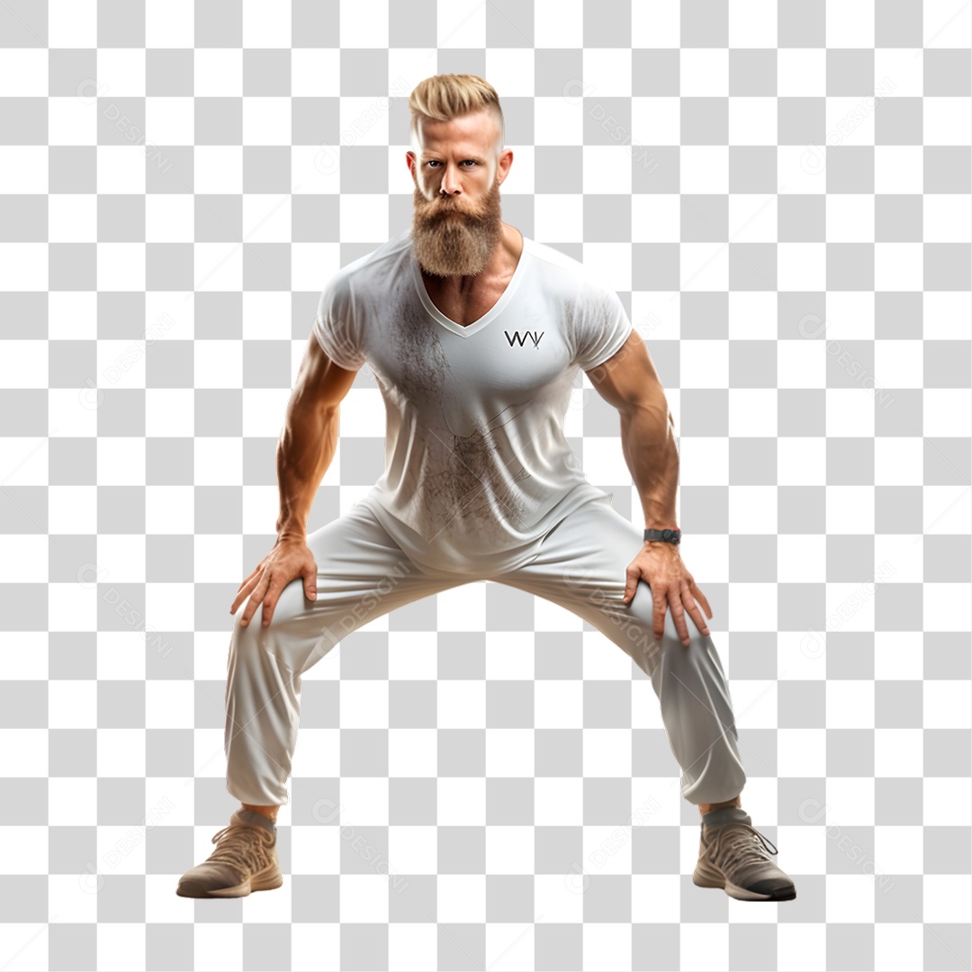 Homem Alongado PNG Transparente