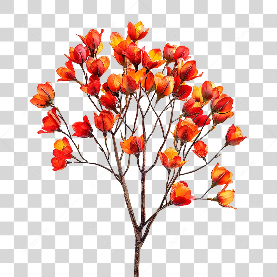 Árvore de Tulipa PNG Transparente