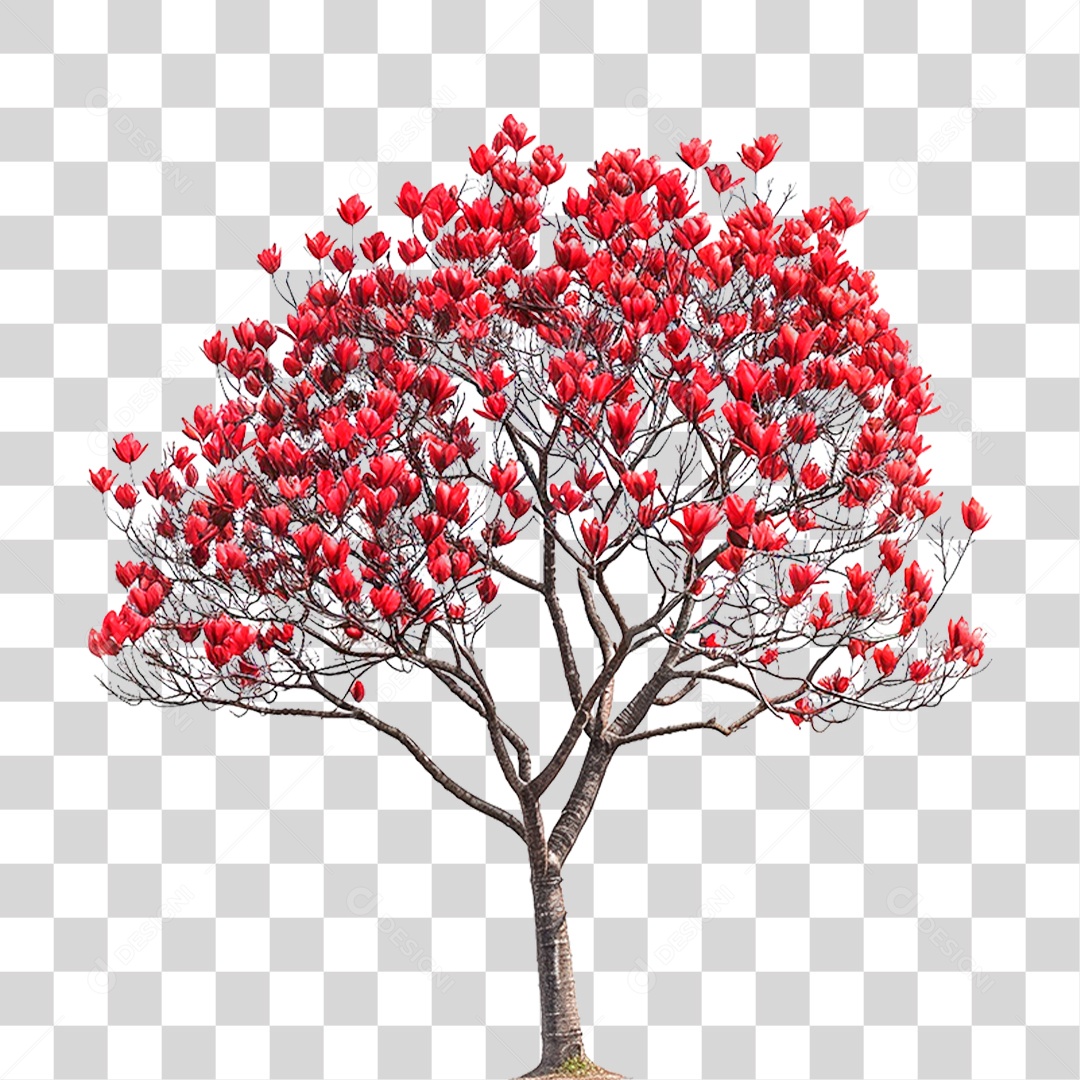 Árvore de Tulipa PNG Transparente