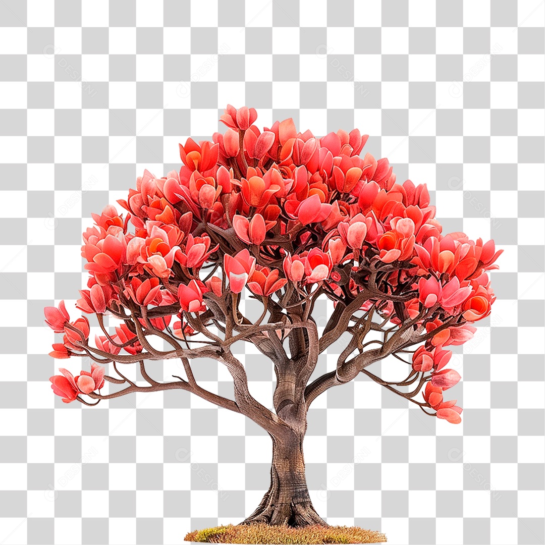 Árvore de Tulipa PNG Transparente