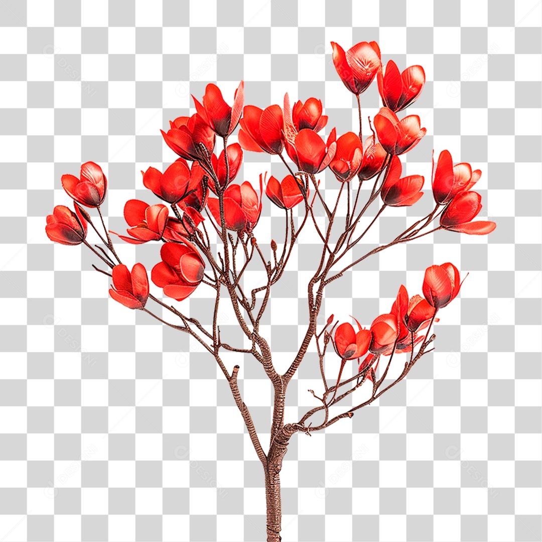 Árvore de Tulipa PNG Transparente