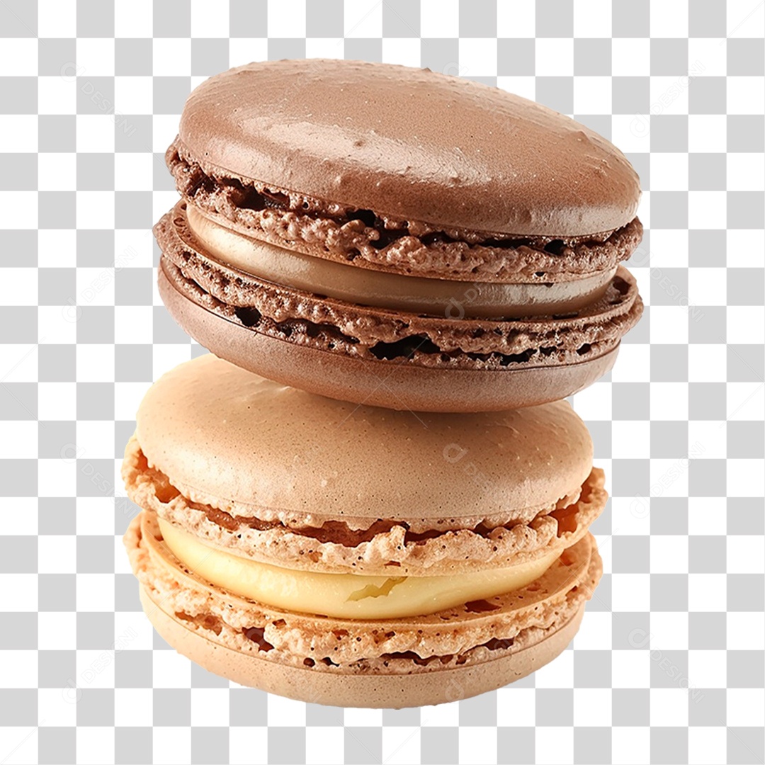 Doce Macarons PNG Transparente