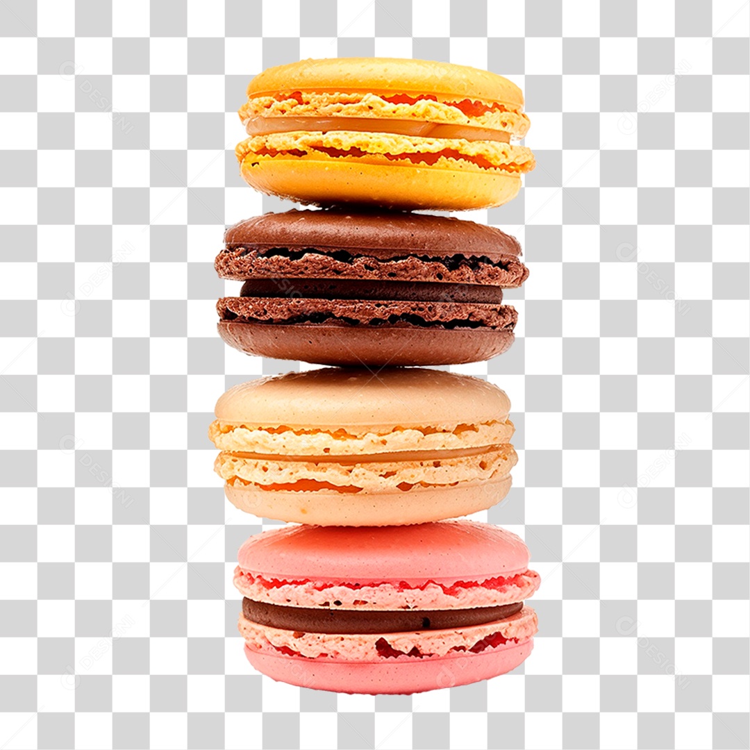 Twelve Macarons Transparent PNG
