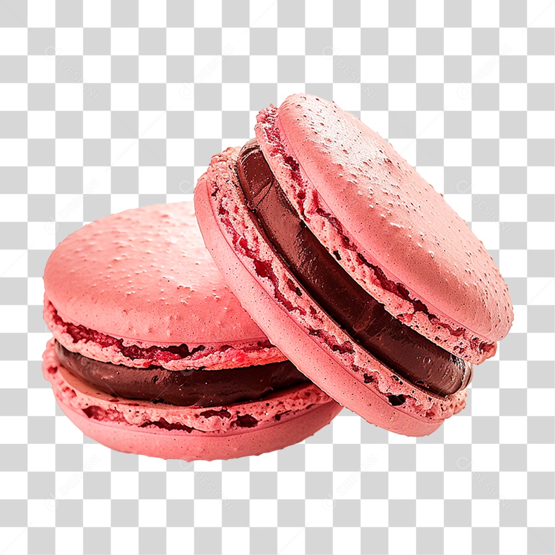 Doce Macarons PNG Transparente