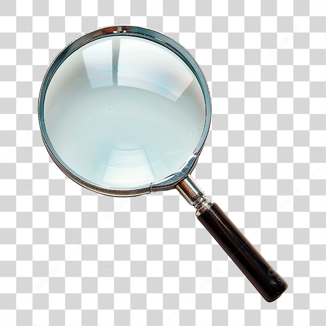Lupa Metálica PNG Transparente