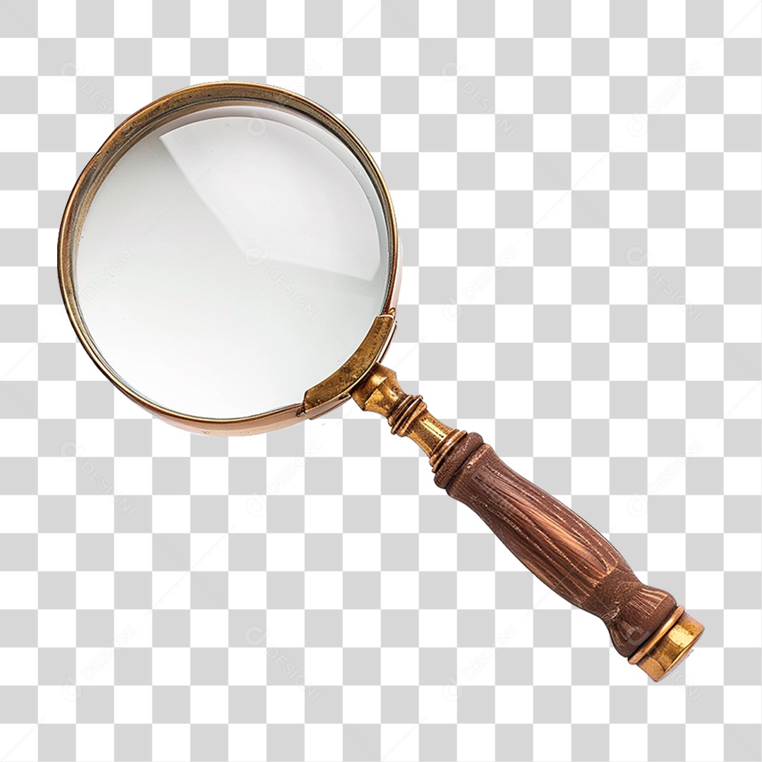 Lupa Metálica PNG Transparente