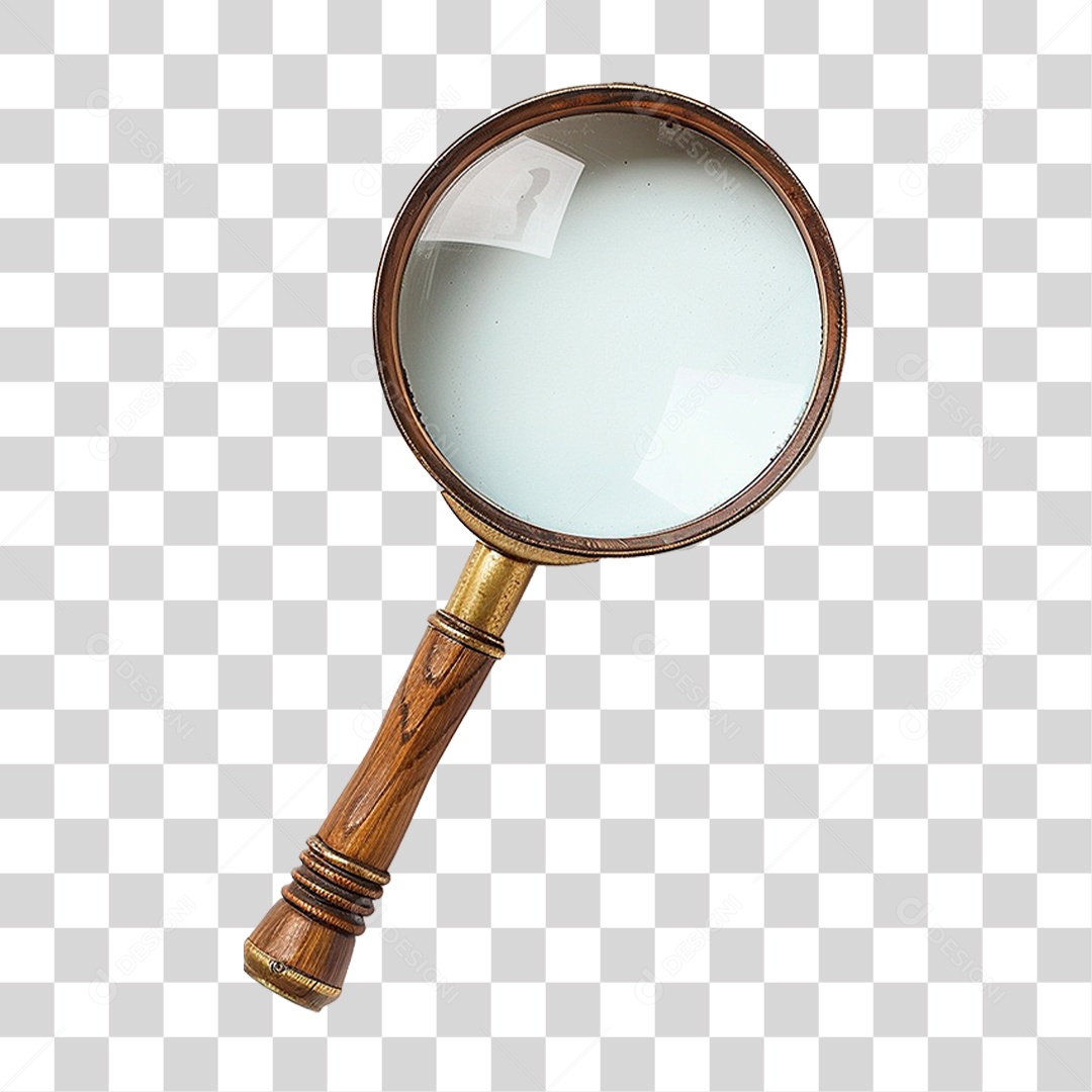 Lupa Metálica PNG Transparente