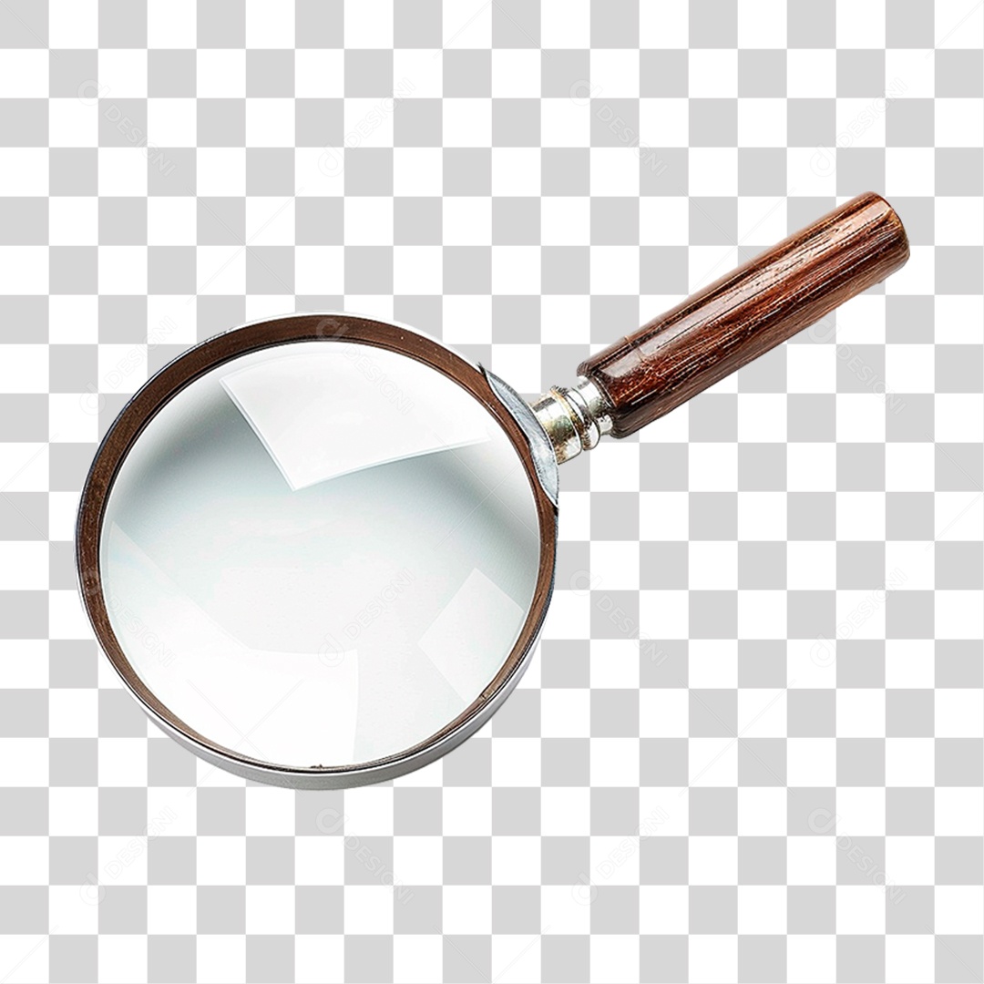 Lupa Metálica PNG Transparente