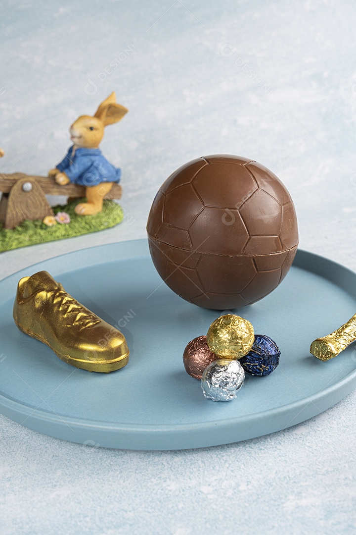 Bola de futebol de chocolate belga