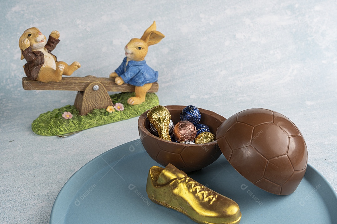 Bola de futebol de chocolate belga