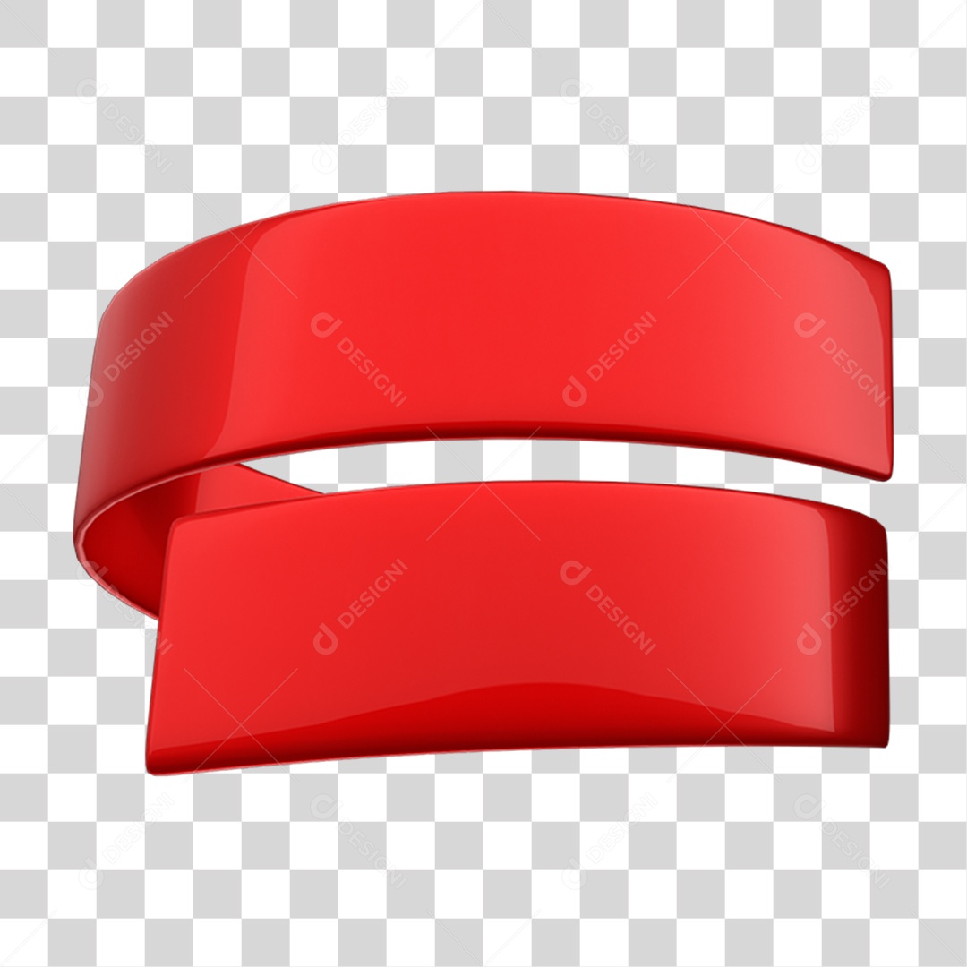 Elemento 3D Fitas PNG Transparente