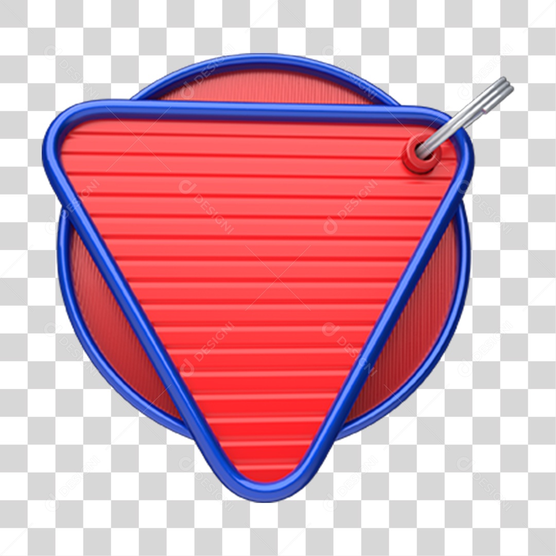 Elemento 3D Escudo Brasão PNG Transparente