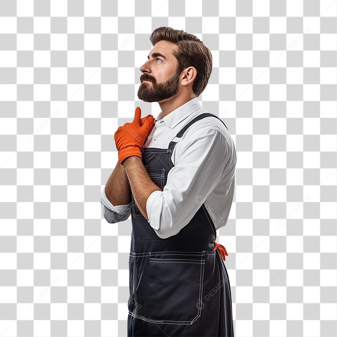 Homem em Lava Jato Higienização Automotiva PNG Transparente