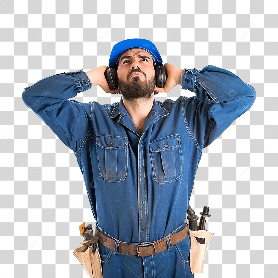 Homem em Lava Jato Higienização Automotiva PNG Transparente