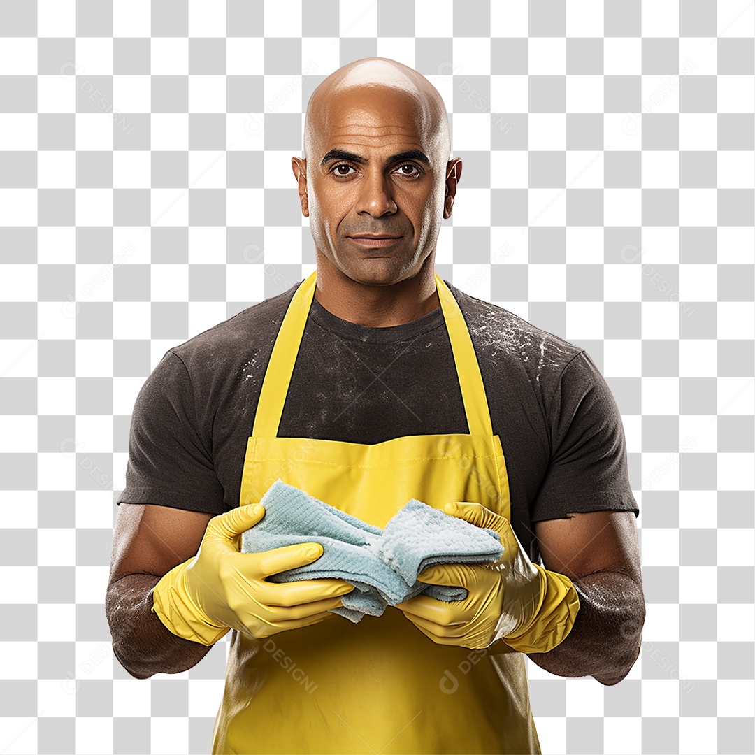 Homem em Lava Jato Higienização Automotiva PNG Transparente