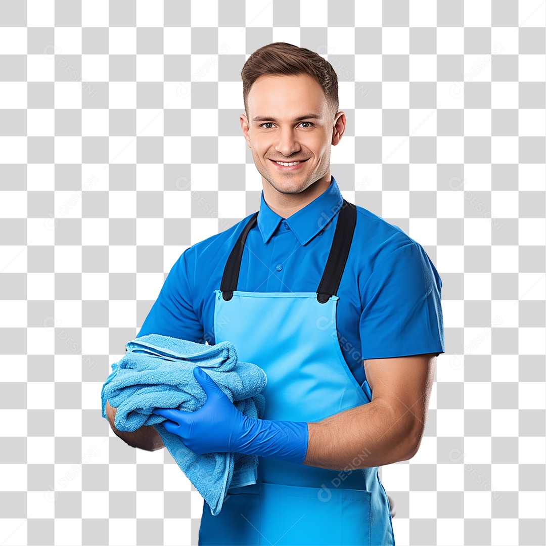 Homem em Lava Jato Higienização Automotiva PNG Transparente