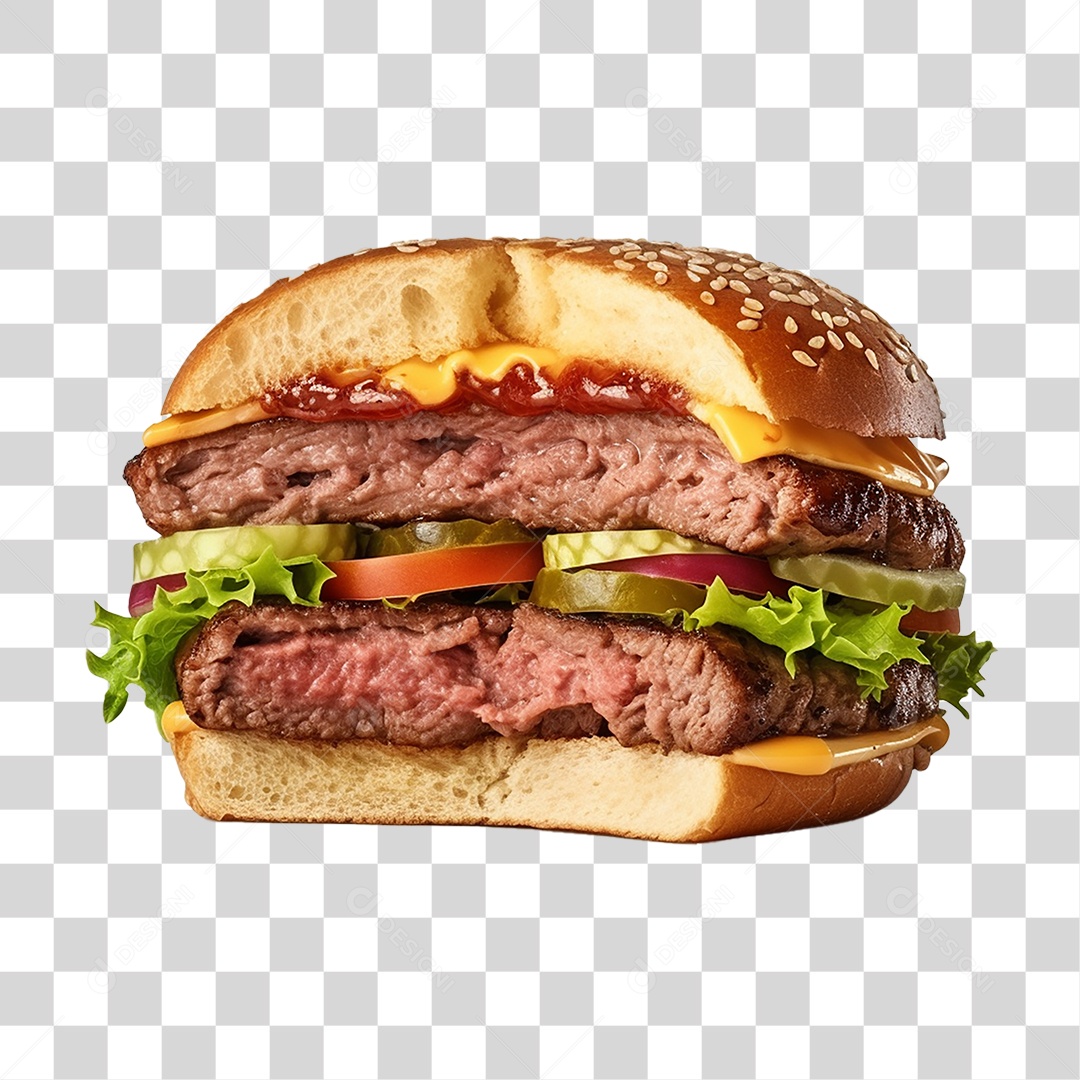 Hambúrguer Lanche Sanduiche PNG Transparente