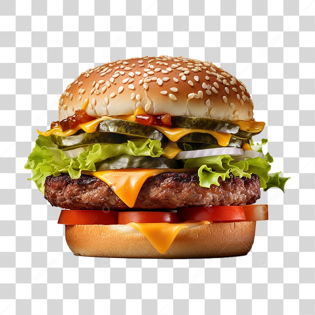 Hambúrguer Lanche Sanduiche PNG Transparente