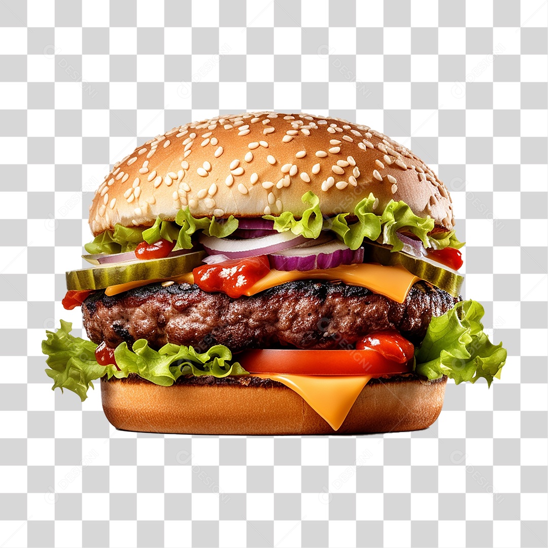 Hambúrguer Lanche Sanduiche PNG Transparente