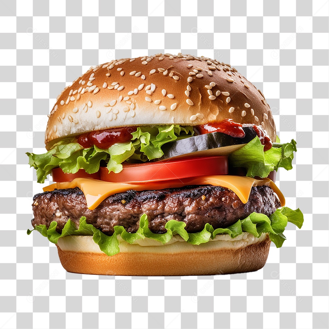 Hambúrguer Lanche Sanduiche PNG Transparente