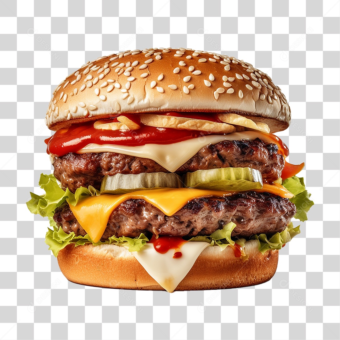 Hambúrguer Lanche Sanduiche PNG Transparente