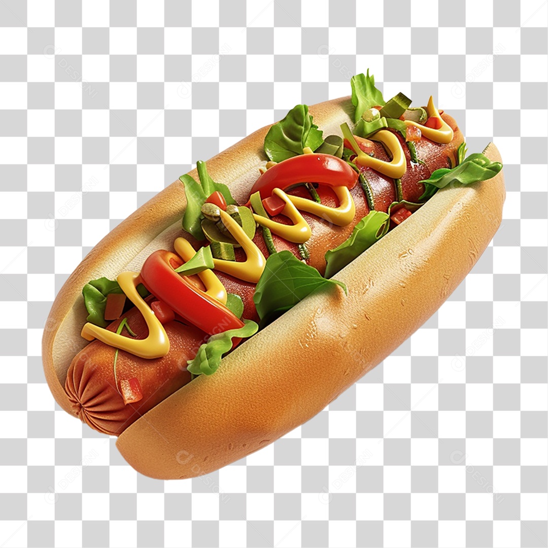 Hot-Dog Lanche PNG Transparente