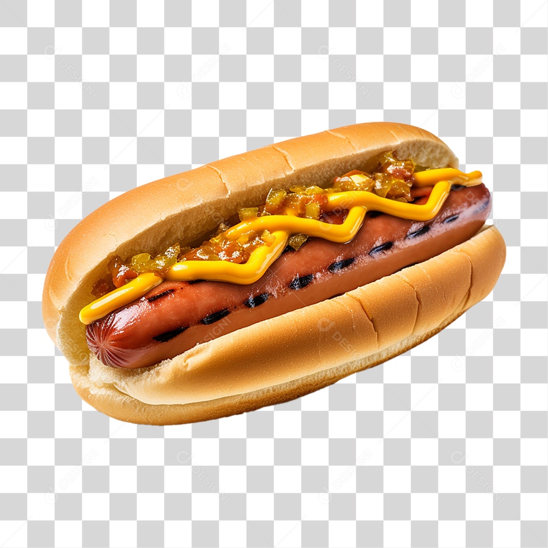 Hot-Dog Lanche PNG Transparente