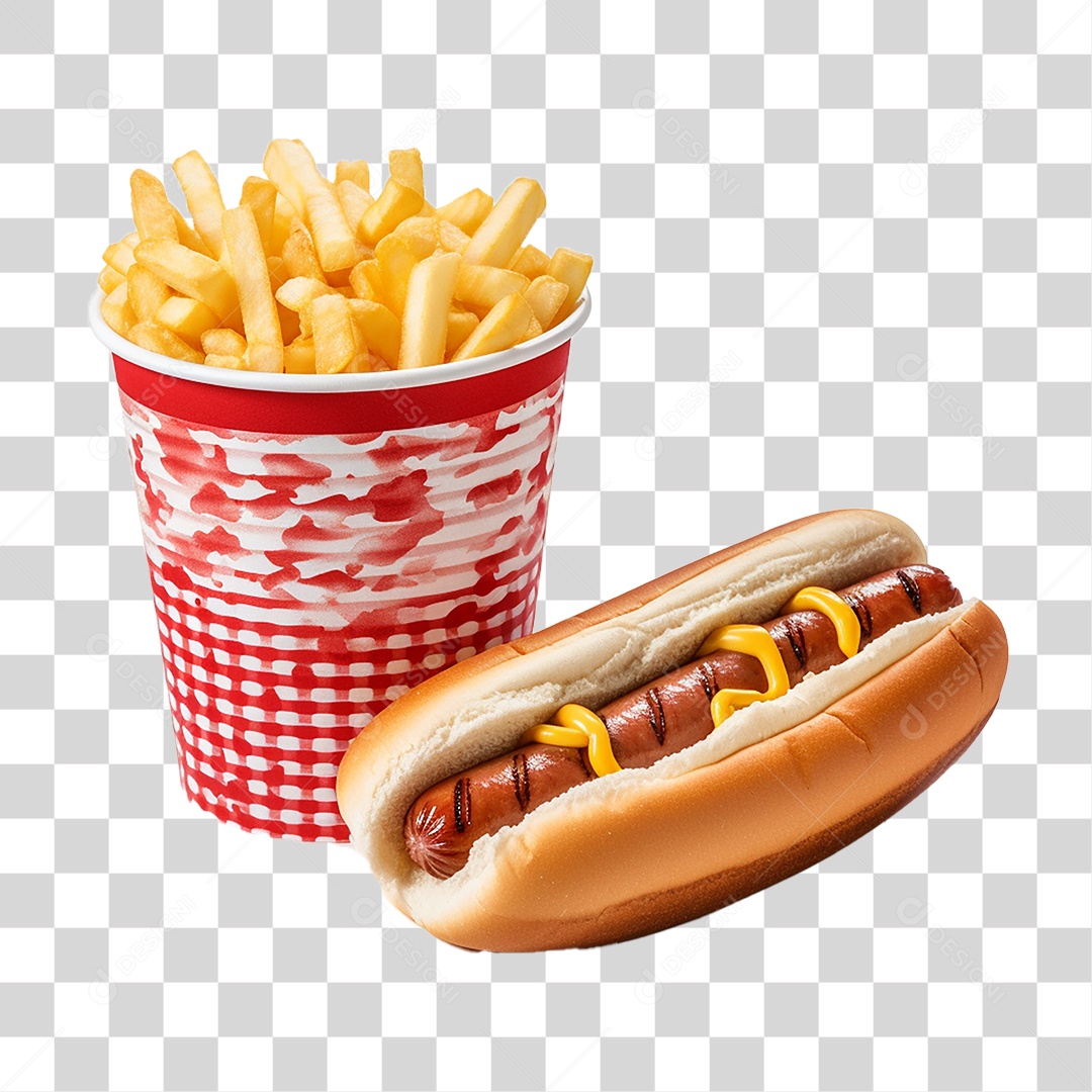 Hot-Dog Lanche PNG Transparente